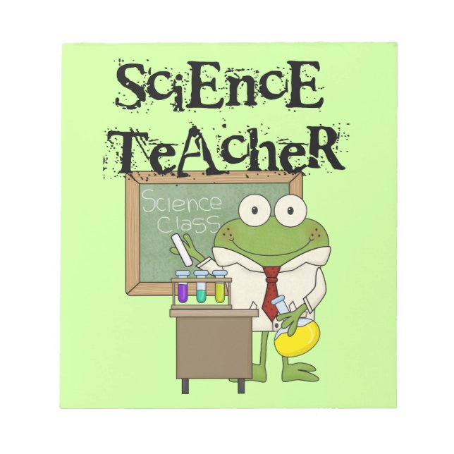 Frog Science Teacher Anteckningsblock (Framsida)
