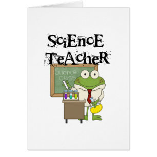 Frog Science Teacher Hälsningskort