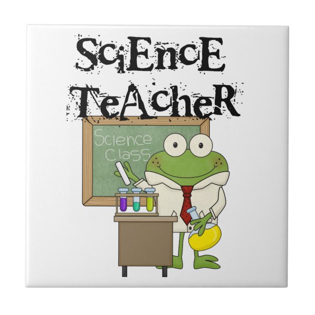 Frog Science Teacher Kakelplatta (Framsidan)