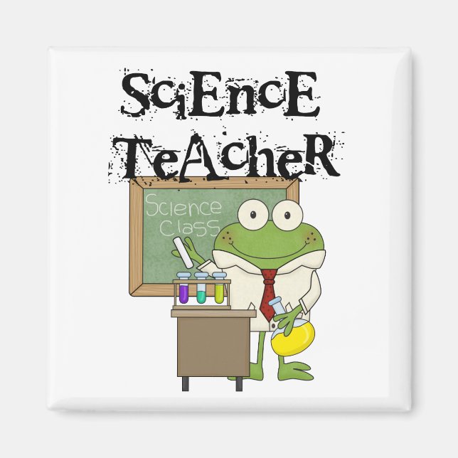 Frog Science Teacher Magnet (Framsidan)