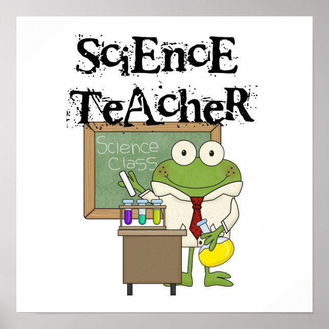 Frog Science Teacher Poster (Framsidan)
