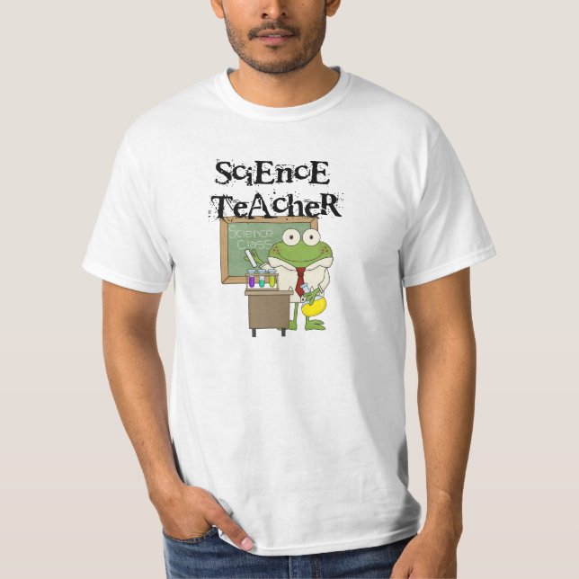 Frog Science Teacher Tee (Framsida)