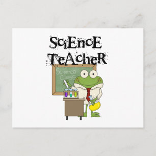 Frog Science Teacher Vykort