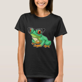 Frog Secretary Glasses T Shirt