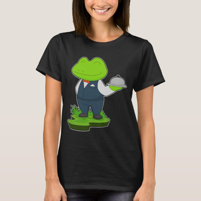 Frog Servitör Service platter T Shirt (Framsida)