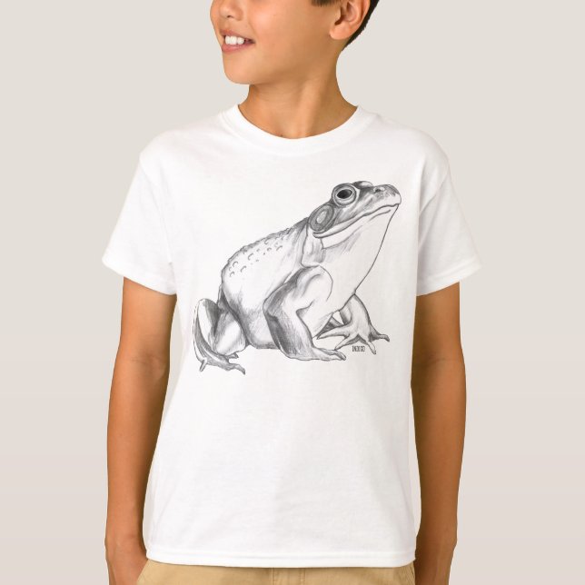 Frog Shirt Bullfrog Art Shirt Kid Frog Sweatshirt Tröja (Framsida)