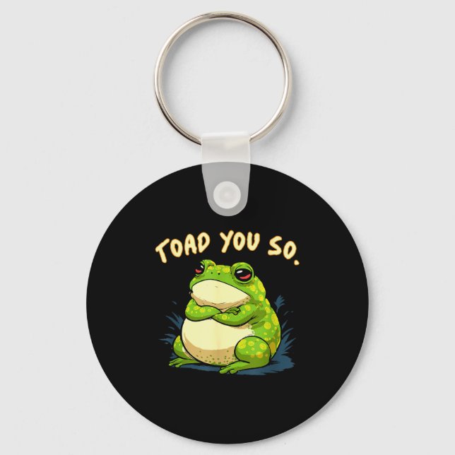 Frog Shirt Toad You So Funny Toad Meme  Nyckelring (Framsida)