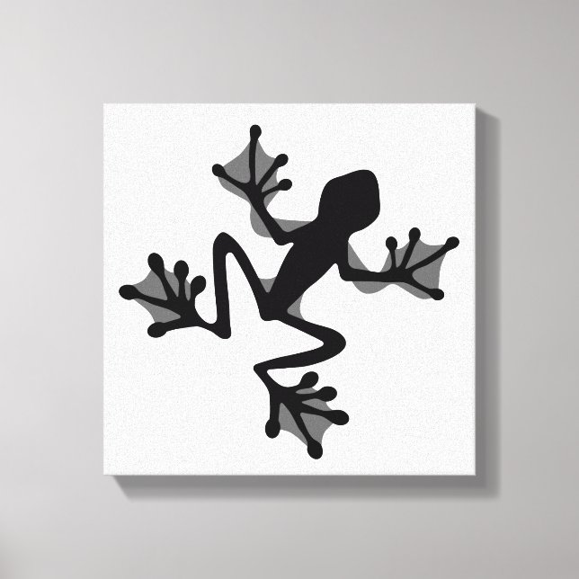 Frog Silhouette Canvastryck (Framsida)