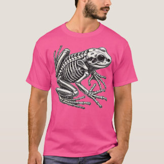 Frog Skeleton Halloween T Shirt