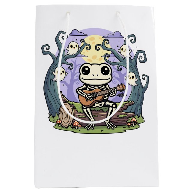 Frog Skeleton Playing Ukulele with Ghosts (Framsidan)