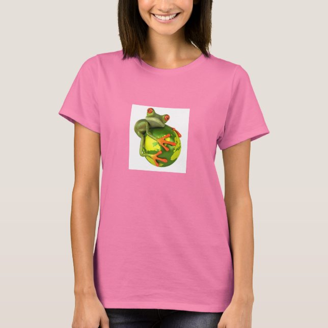 Frog skyddar världen! t shirt (Framsida)
