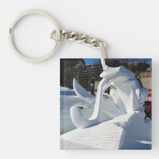 Frog Snö Sculpture, Quebec, Kanada (Framsidan)
