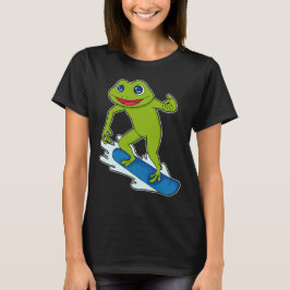 Frog Snowboarder Snowboard T Shirt