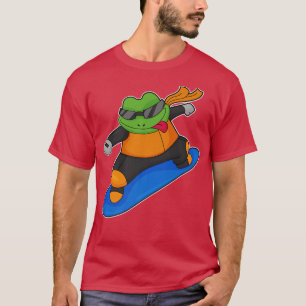 Frog Snowboarder Snowboard Winter sport T Shirt