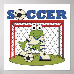 Frog Soccer Goalie T-shirts och Gifts Poster
