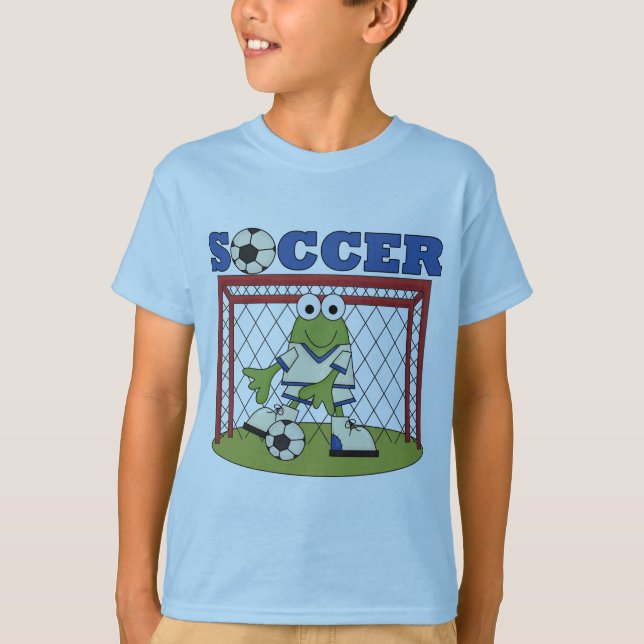 Frog Soccer Goalie Tshirts och Gifts (Framsida)