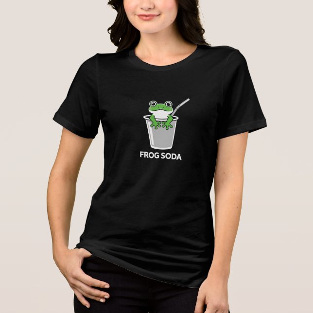 Frog Soda | Rolig Meme Skämt T Shirt (Framsida)
