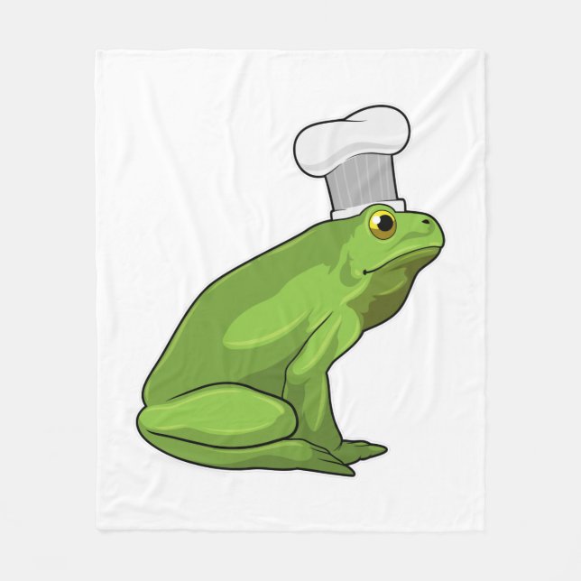 Frog som Cook med Chef hat Fleecefilt (Framsidan)