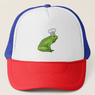 Frog som Cook med Chef hat Keps