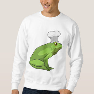 Frog som Cook med Chef hat Lång Ärmad Tröja
