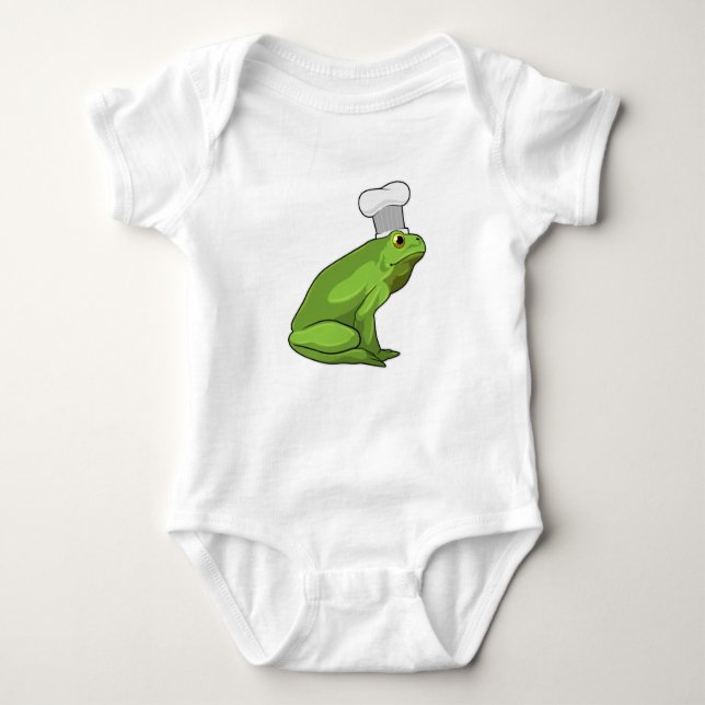 Frog som Cook med Chef hat T Shirt (Framsida)