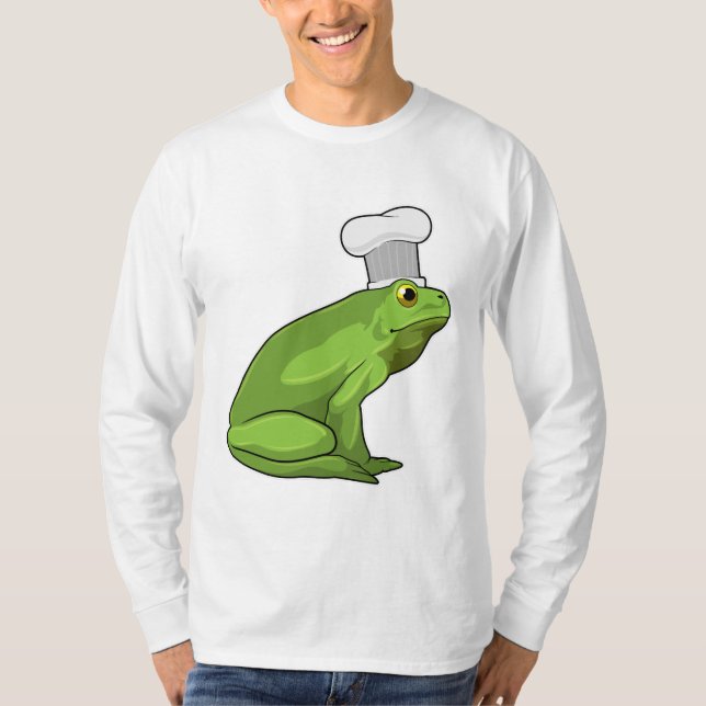 Frog som Cook med Chef hat T Shirt (Framsida)