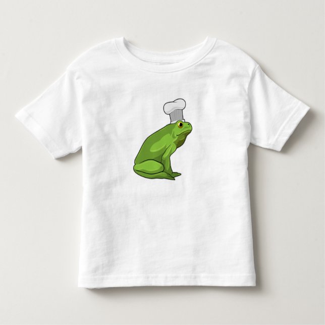 Frog som Cook med Chef hat T Shirt (Framsida)