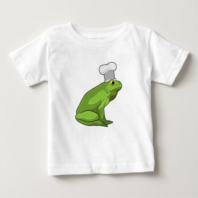 Frog som Cook med Chef hat T Shirt (Framsida)
