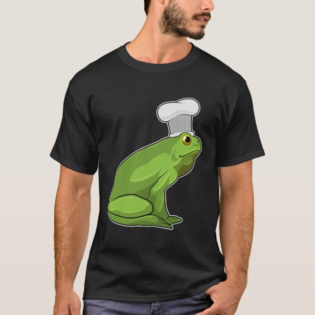 Frog som Cook med Chef hat T Shirt (Framsida)
