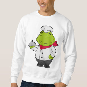 Frog som Cook med Platter Lång Ärmad Tröja