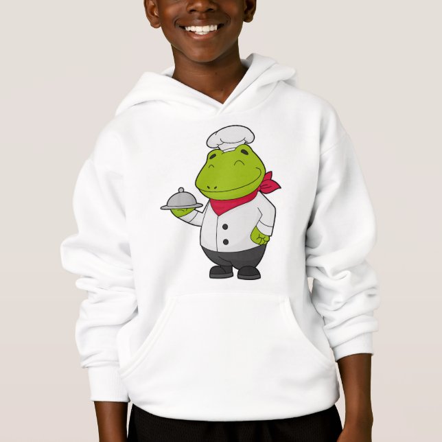 Frog som Cook med Platter T Shirt (Framsida)