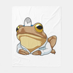 Frog som Doktor med Doktor jacka Fleecefilt