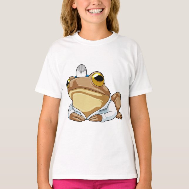 Frog som Doktor med Doktor jacka T Shirt (Framsida)