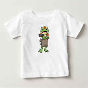 Frog som Hairdresser med Hairdryer T Shirt