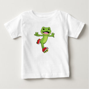 Frog som infogad skater med rullskridskor t shirt