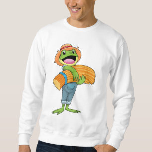 Frog som jordbrukare med straw lång ärmad tröja