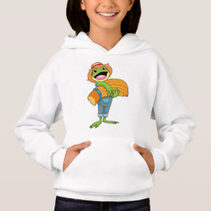 Frog som jordbrukare med straw t shirt