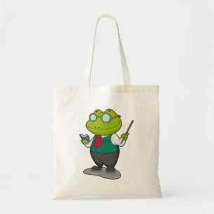 Frog som lärare med Bok Tygkasse