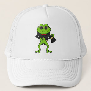 Frog som magiker med magiskt trollspö och Hat Keps