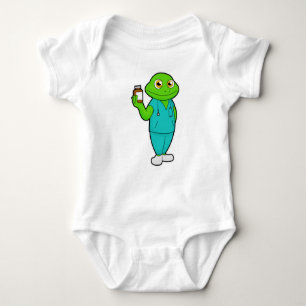 Frog som sjuksköterska med medicin och stetoscope t shirt