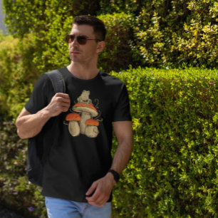 Frog som spelar Banjo på Mushroom T Shirt
