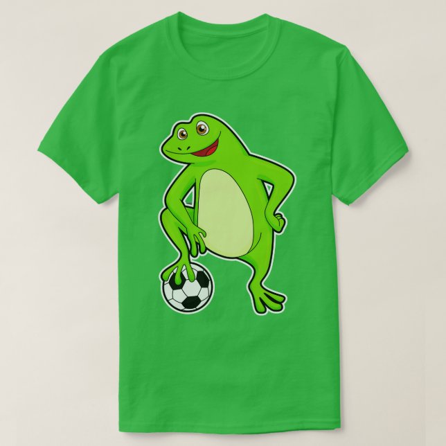 Frog som spelare i boll t shirt (Design framsida)