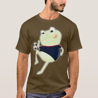 Frog som spelare med boll 2 t shirt