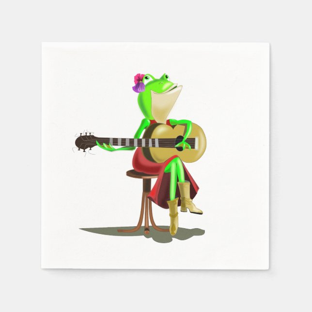 Frog Spela Guitar Pappersservett (Framsidan)