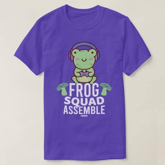 Frog spelar videospel t shirt (Design framsida)