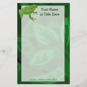Frog Stationery Brevpapper