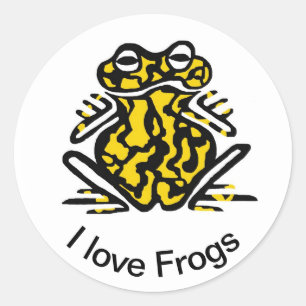 FROG - Stickers Runt Klistermärke
