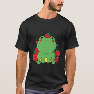 Frog Strawberry Kawaii Cottagecore Aesthetic T Shirt