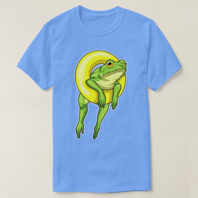 Frog Swimming Livbuoy T Shirt (Design framsida)