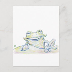 Frog Swirl Vykort